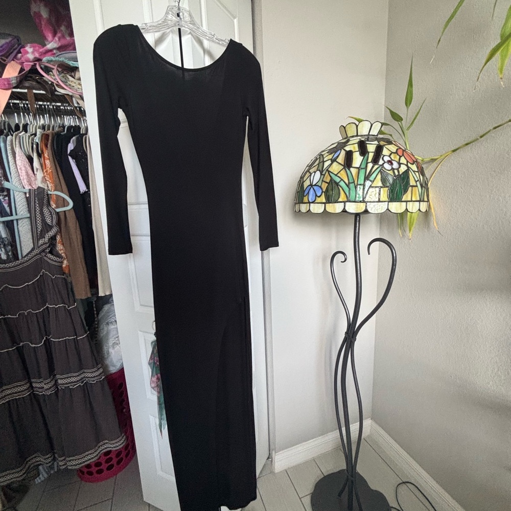Lovers + Friends Black Long Sleeve Dress